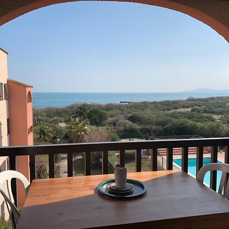 Tropique : Appart Vue Mer Et Piscine Saint-Cyprien  Esterno foto